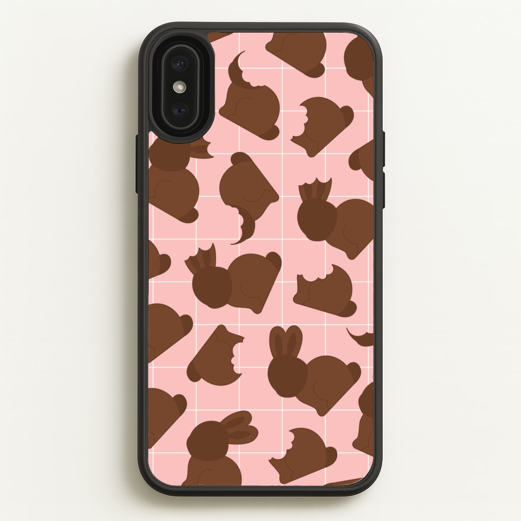 Chocolate Easter Bunny Pattern - Easter Phone Case for iPhone XS Max