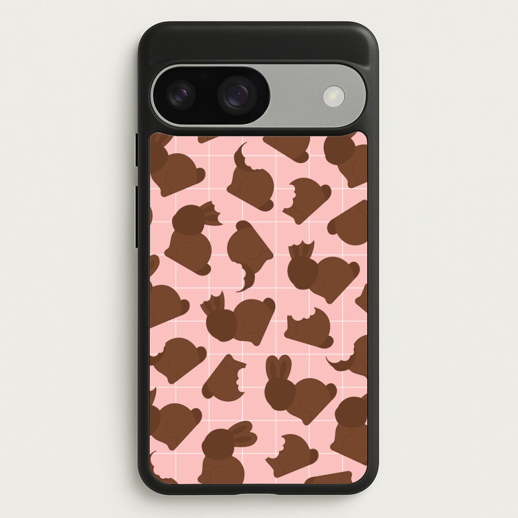 Chocolate Easter Bunny Pattern - Easter Phone Case for Google Pixel 9 / 9 Pro