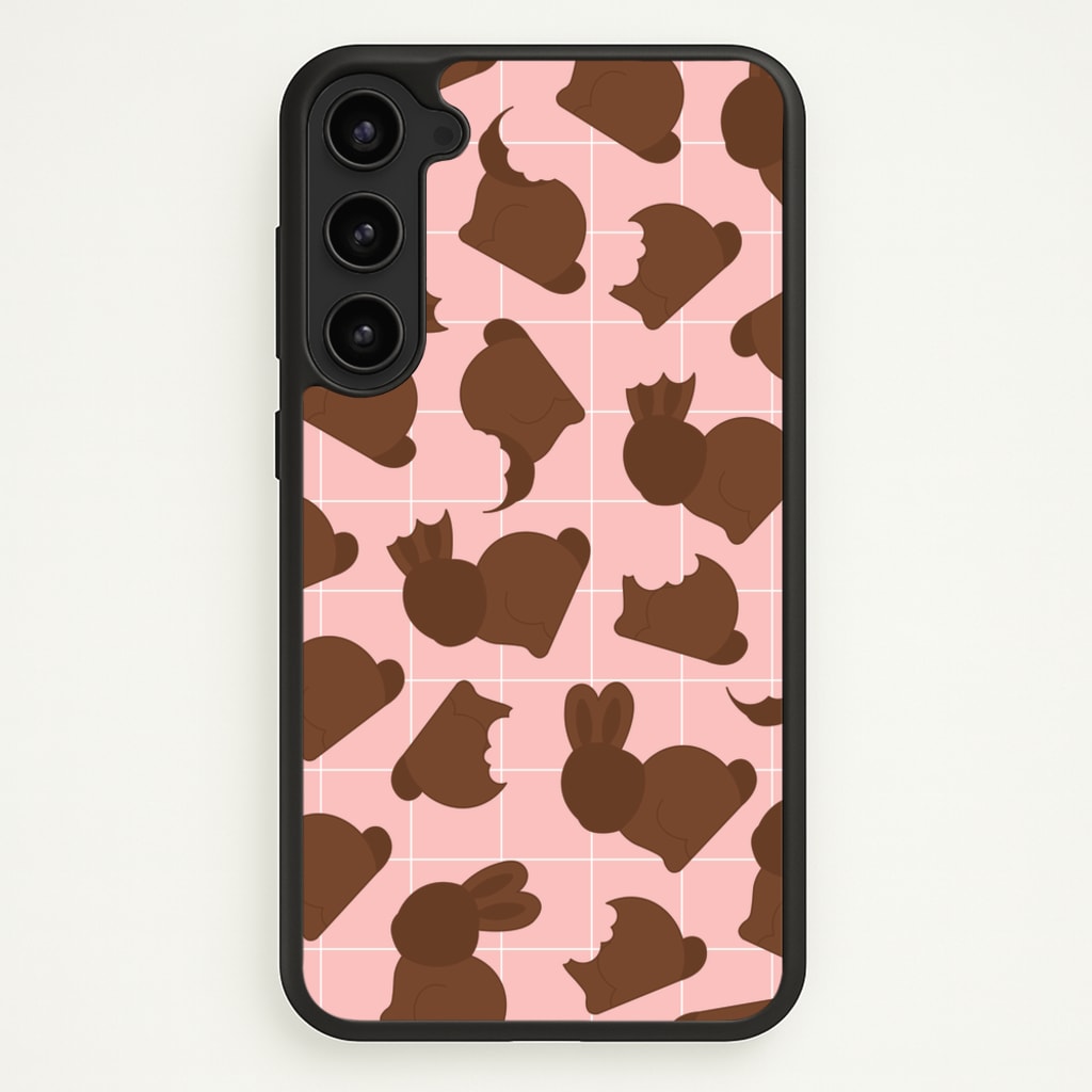 Chocolate Easter Bunny Pattern - Easter Phone Case for Galaxy S23
