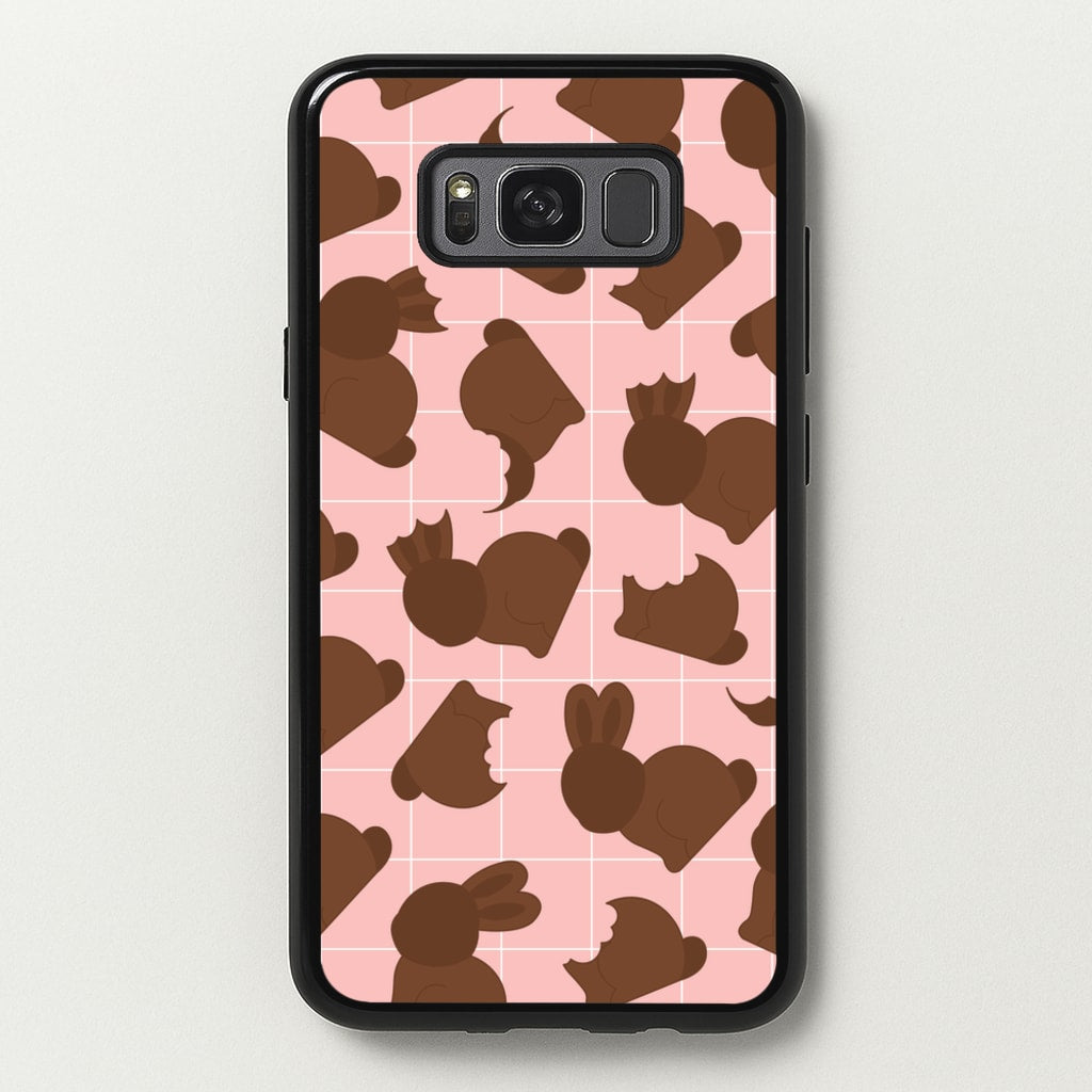 Chocolate Easter Bunny Pattern - Easter Phone Case for Galaxy S8