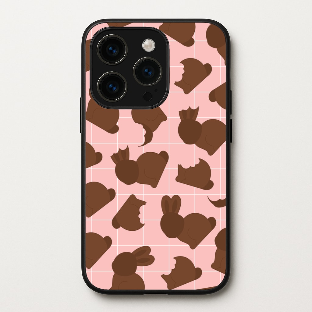 Chocolate Easter Bunny Pattern - Easter Phone Case for iPhone 14 Pro Max