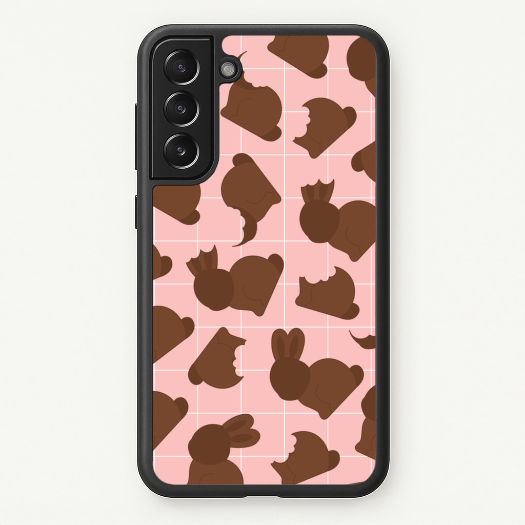 Chocolate Easter Bunny Pattern - Easter Phone Case for Galaxy S21 Plus