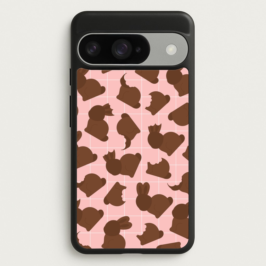 Chocolate Easter Bunny Pattern Phone Case for Google Pixel 10 / 10 Pro