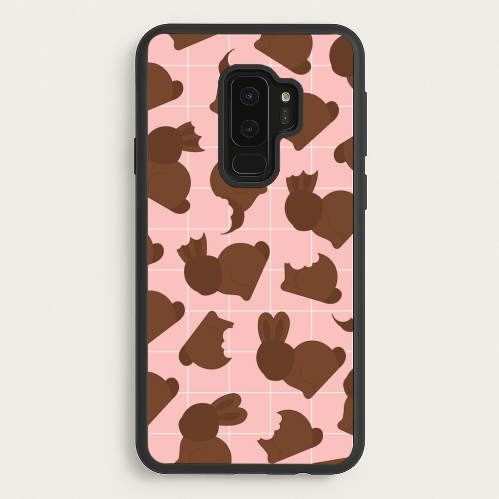 Chocolate Easter Bunny Pattern - Easter Phone Case for Galaxy S9 Plus