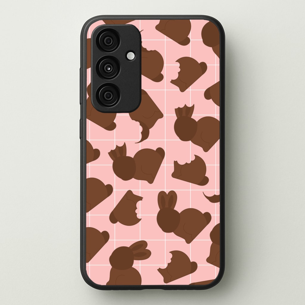 Chocolate Easter Bunny Pattern - Easter Phone Case for Galaxy A15