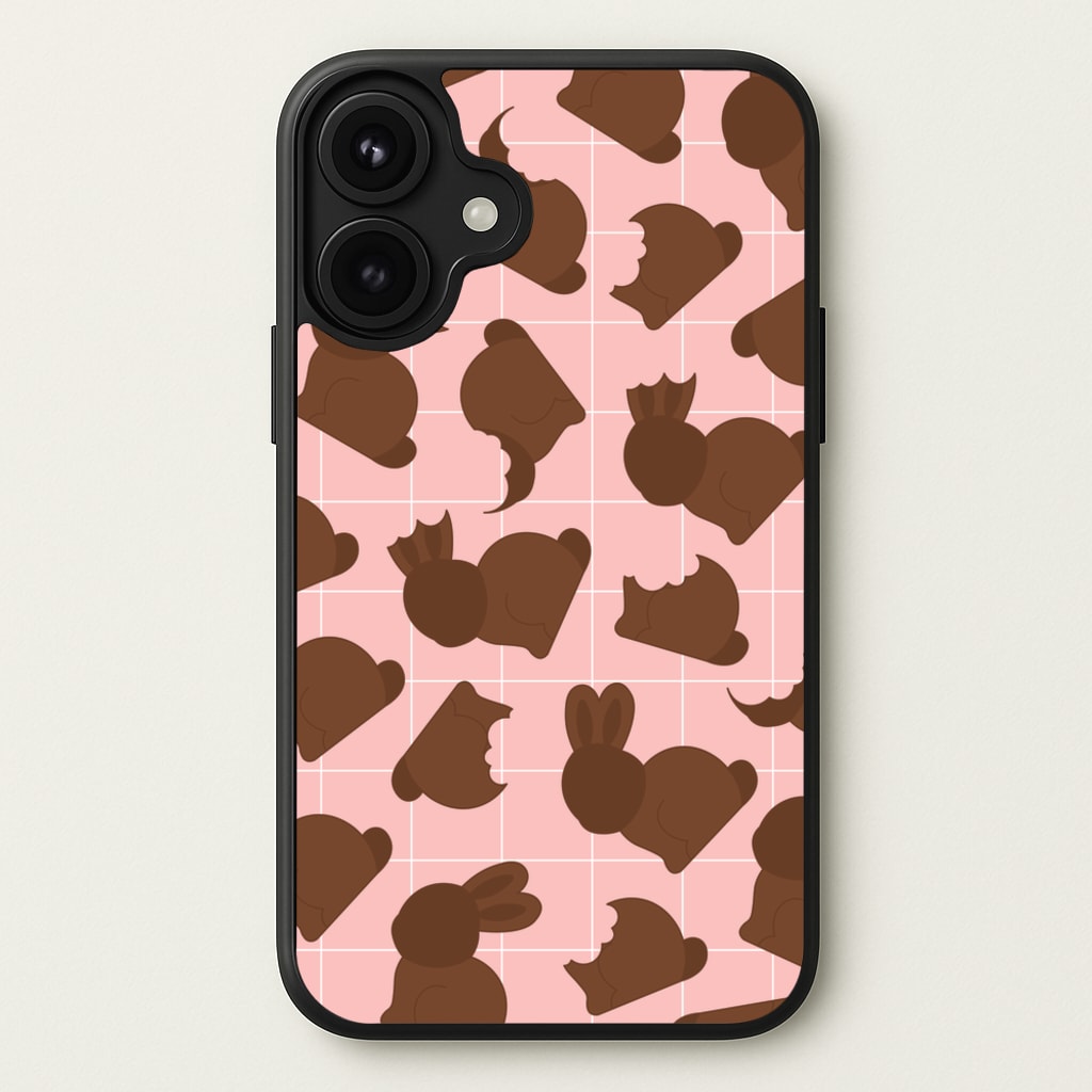 Chocolate Easter Bunny Pattern Phone Case for iPhone 17