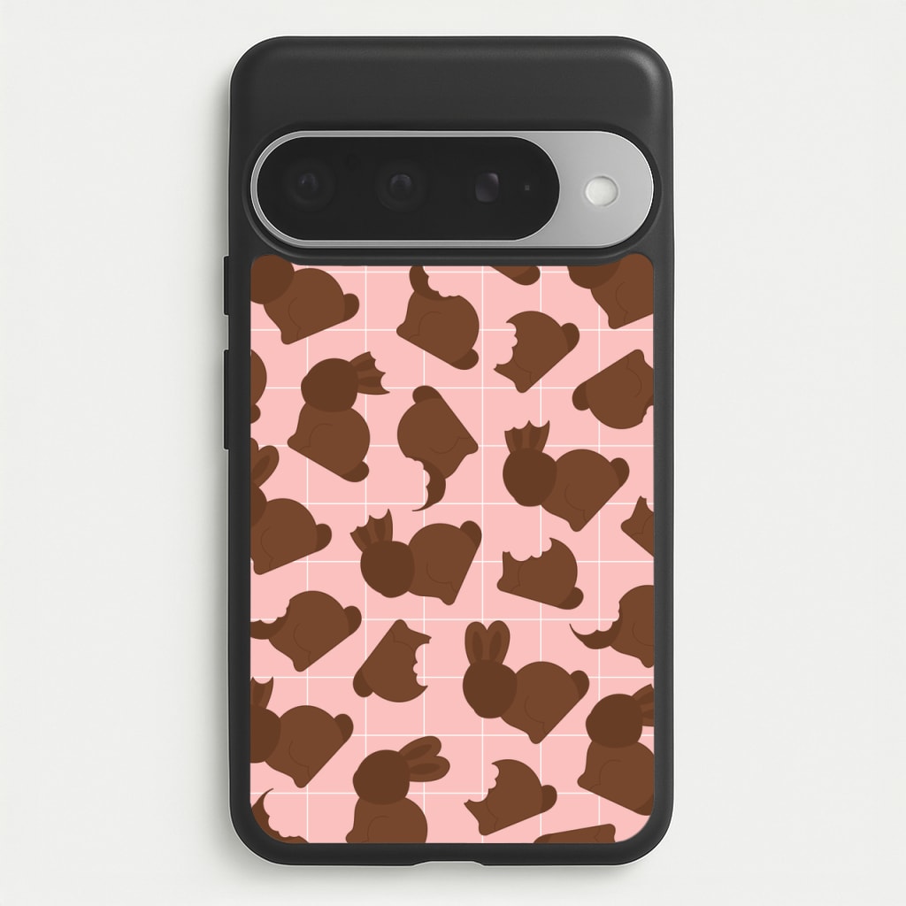 Chocolate Easter Bunny Pattern Phone Case for Google Pixel 10 Pro XL