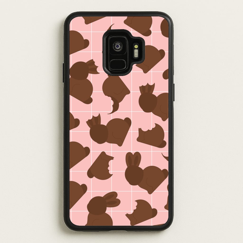 Chocolate Easter Bunny Pattern - Easter Phone Case for Galaxy S9