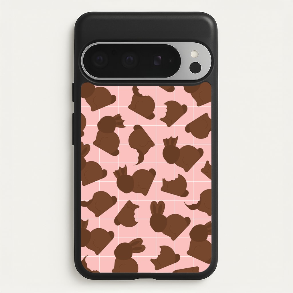 Chocolate Easter Bunny Pattern - Easter Phone Case for Google Pixel 9 Pro XL