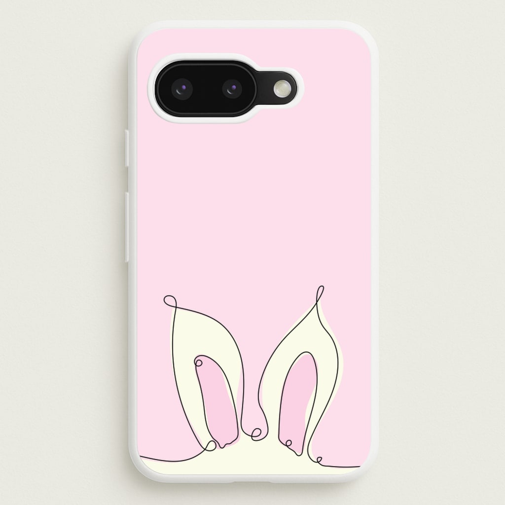 Outline Bunny Ears - Easter Phone Case for Google Pixel 9a