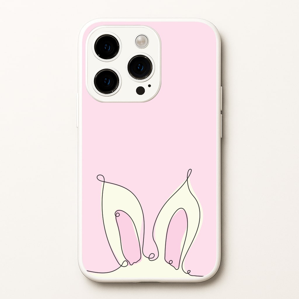 Outline Bunny Ears - Easter Phone Case for iPhone 14 Pro