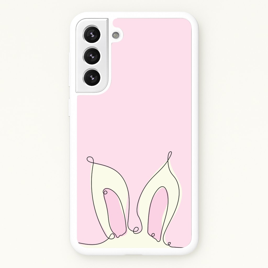 Outline Bunny Ears - Easter Phone Case for Galaxy S21 Plus