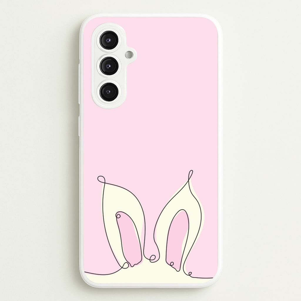 Outline Bunny Ears - Easter Phone Case for Galaxy S23FE