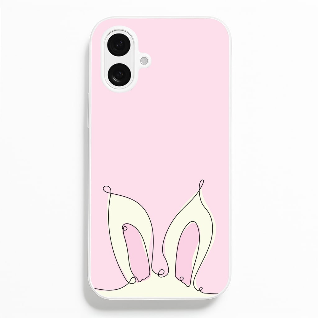 Outline Bunny Ears - Easter Phone Case for iPhone 16 Plus