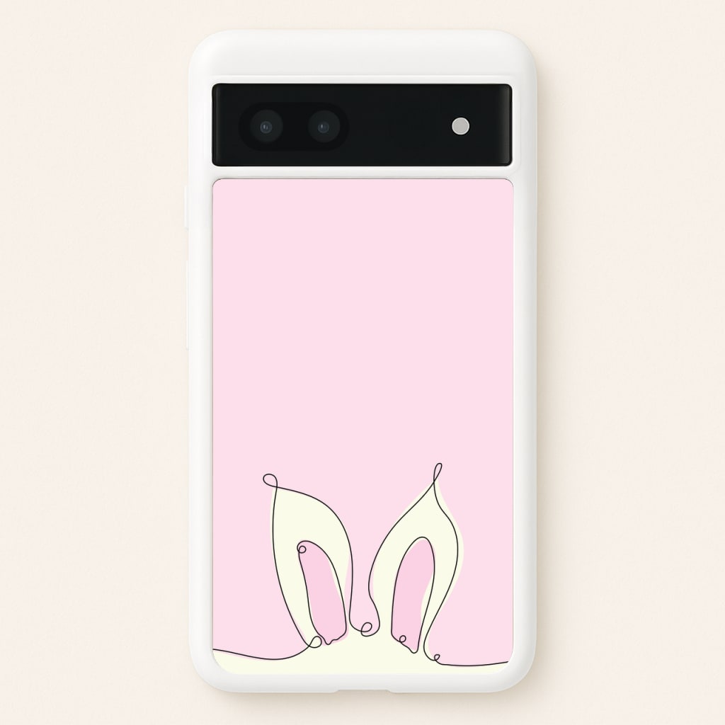 Outline Bunny Ears - Easter Phone Case for Google Pixel 6a