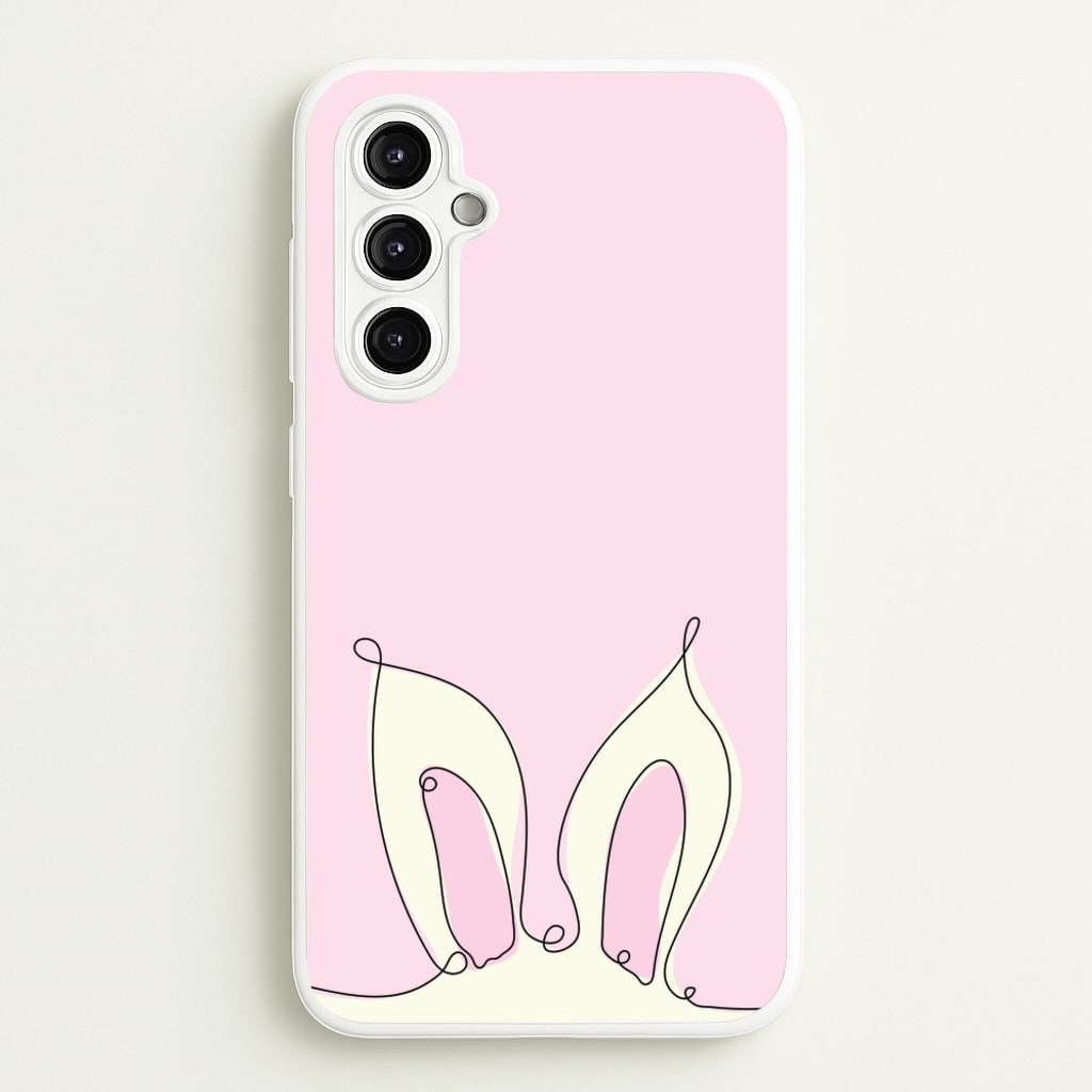 Outline Bunny Ears - Easter Phone Case for Galaxy A14