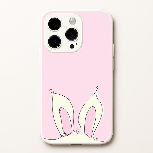 Outline Bunny Ears - Easter Phone Case for iPhone 15 Pro