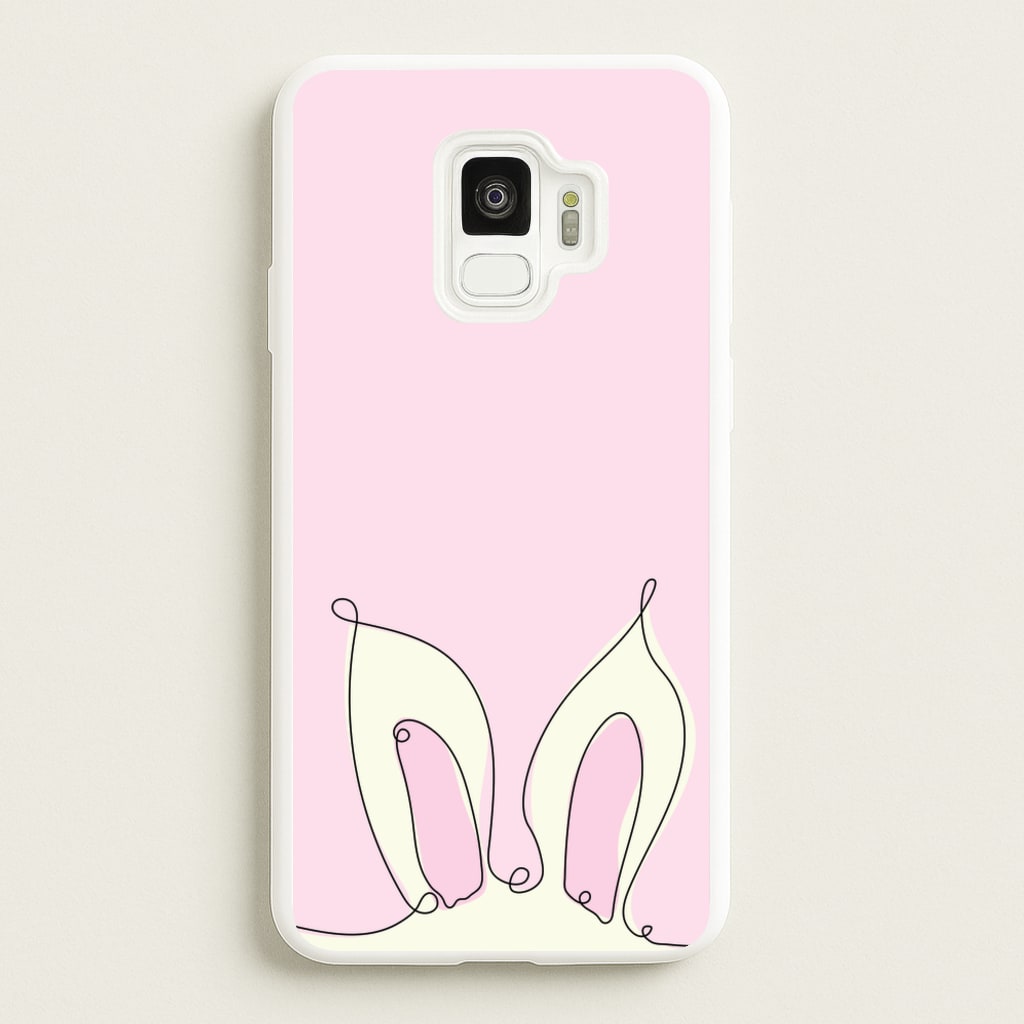Outline Bunny Ears - Easter Phone Case for Galaxy S9