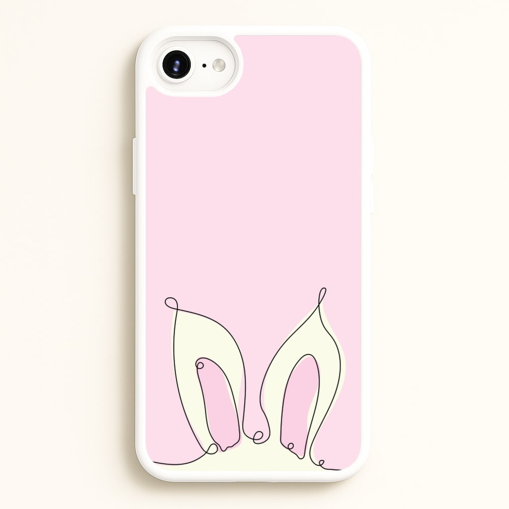 Outline Bunny Ears - Easter Phone Case for iPhone 6 / 7 / 8 / SE