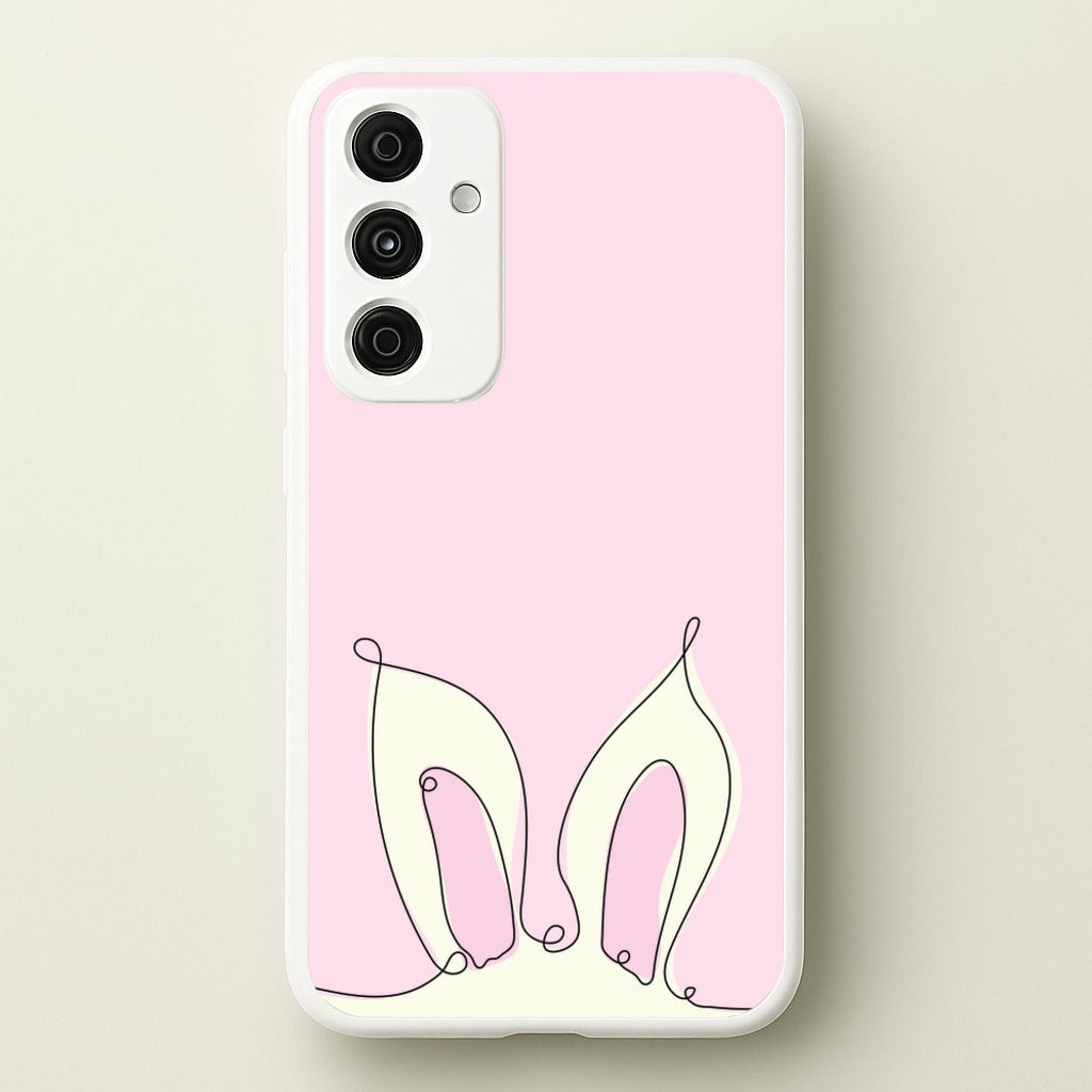 Outline Bunny Ears - Easter Phone Case for Galaxy A35
