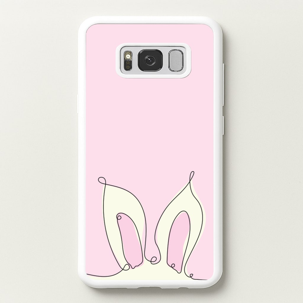 Outline Bunny Ears - Easter Phone Case for Galaxy S8 Plus