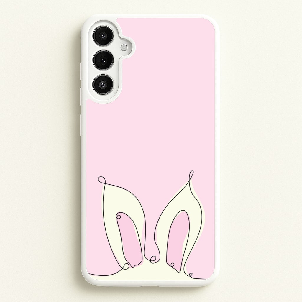 Outline Bunny Ears - Easter Phone Case for Galaxy A34