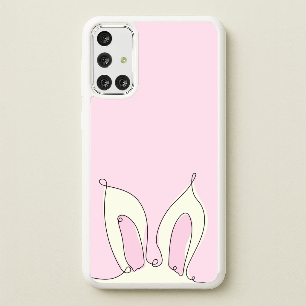 Outline Bunny Ears - Easter Phone Case for Galaxy A71