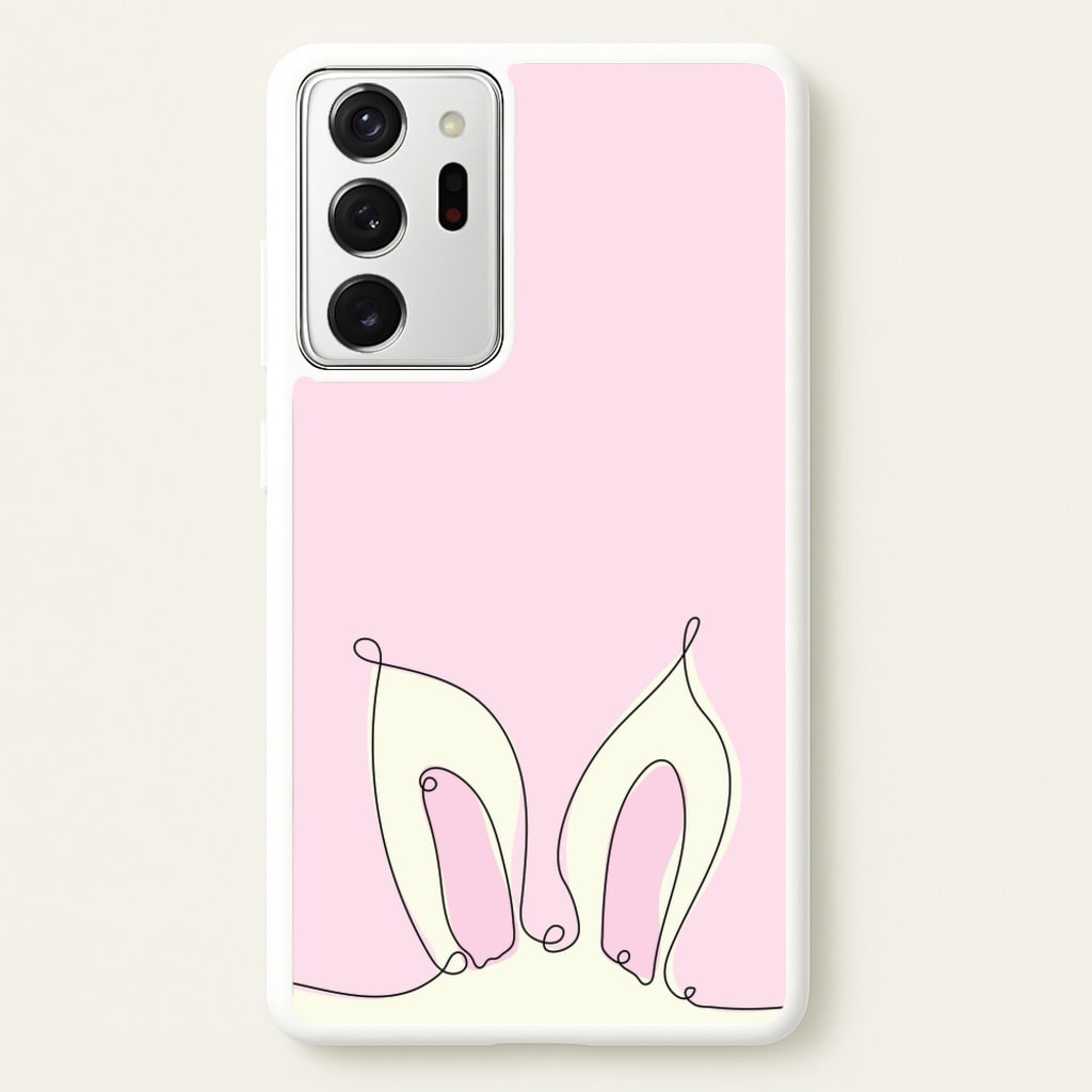 Outline Bunny Ears - Easter Phone Case for Galaxy Note 20 Ultra