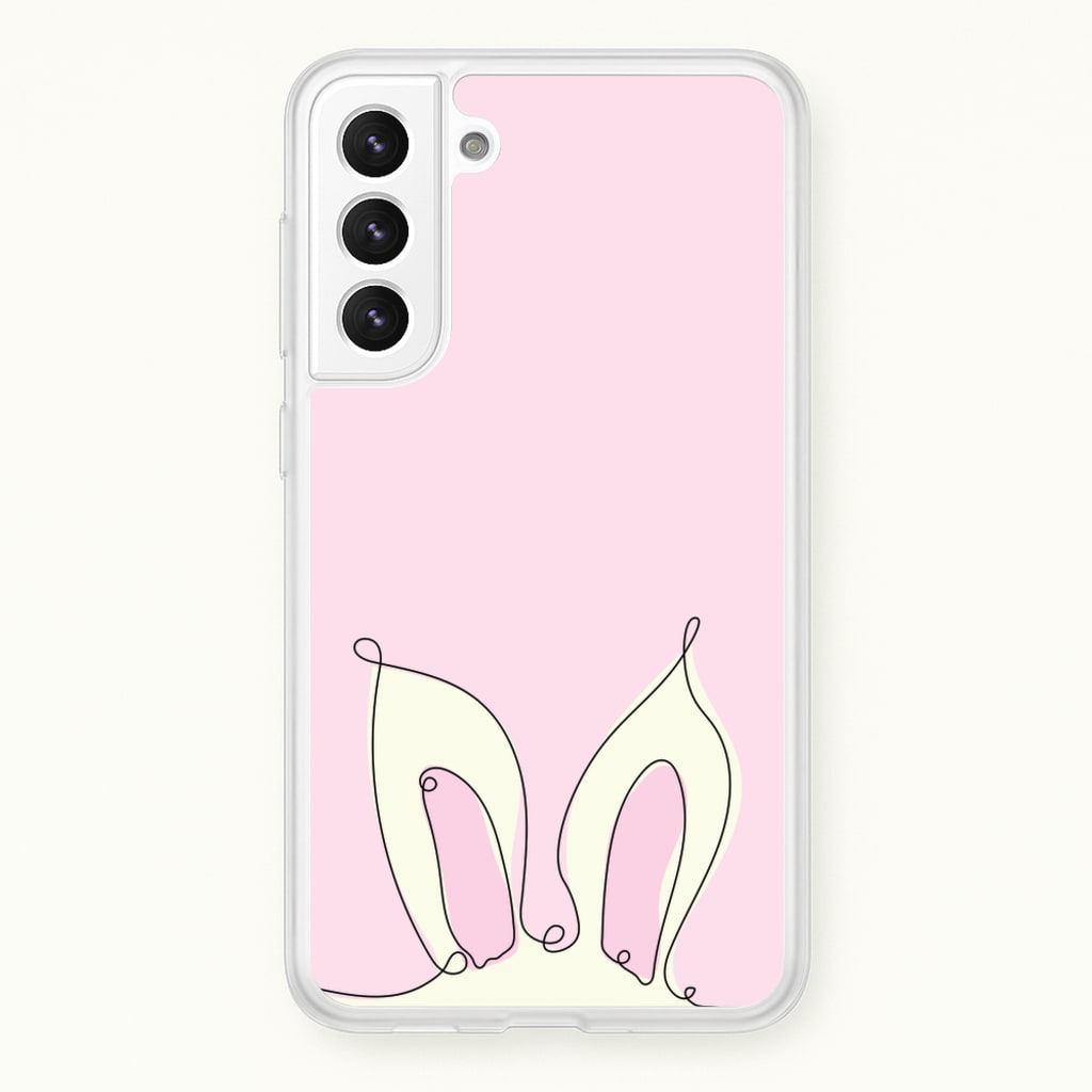 Outline Bunny Ears - Easter Phone Case for Galaxy S22 Plus