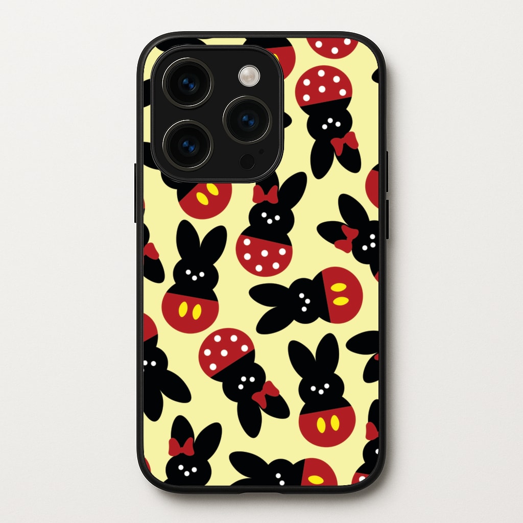 Mouse Peeps Pattern - Easter Phone Case for iPhone 15 Pro