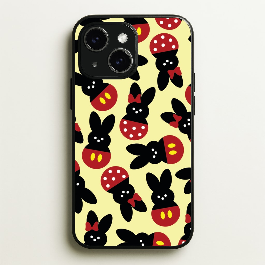 Mouse Peeps Pattern - Easter Phone Case for iPhone 15