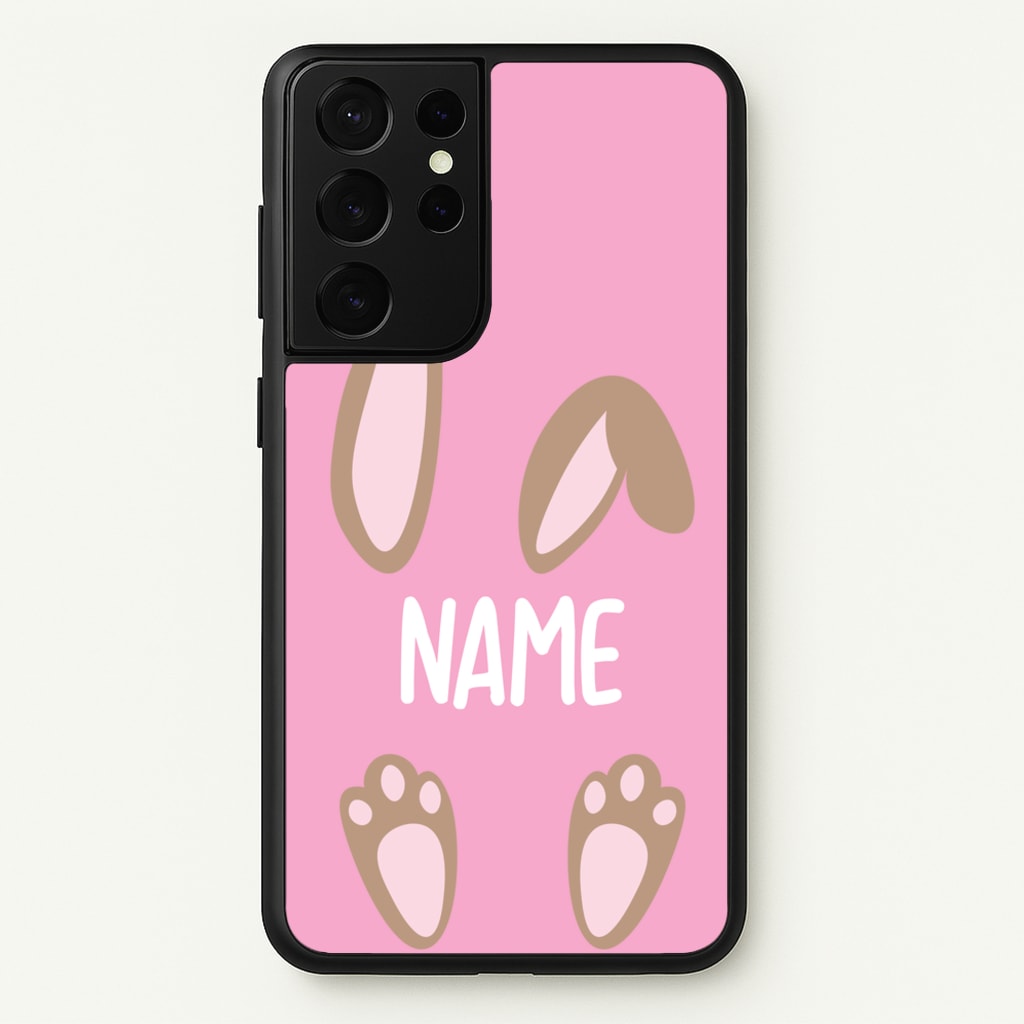 Brown Bunny Personalised - Easter Phone Case for Galaxy S21 Ultra