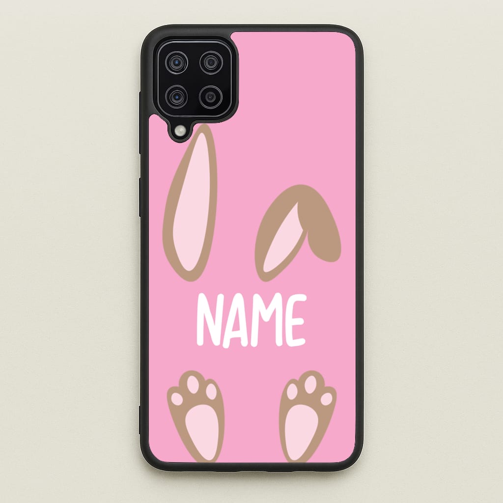 Brown Bunny Personalised - Easter Phone Case for Galaxy A12