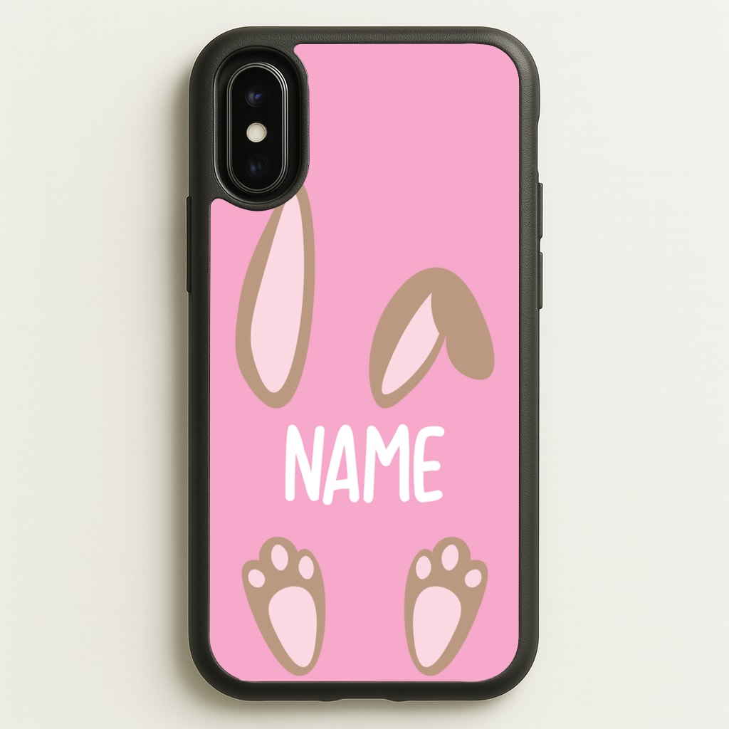 Brown Bunny Personalised - Easter Phone Case for iPhone X / XS