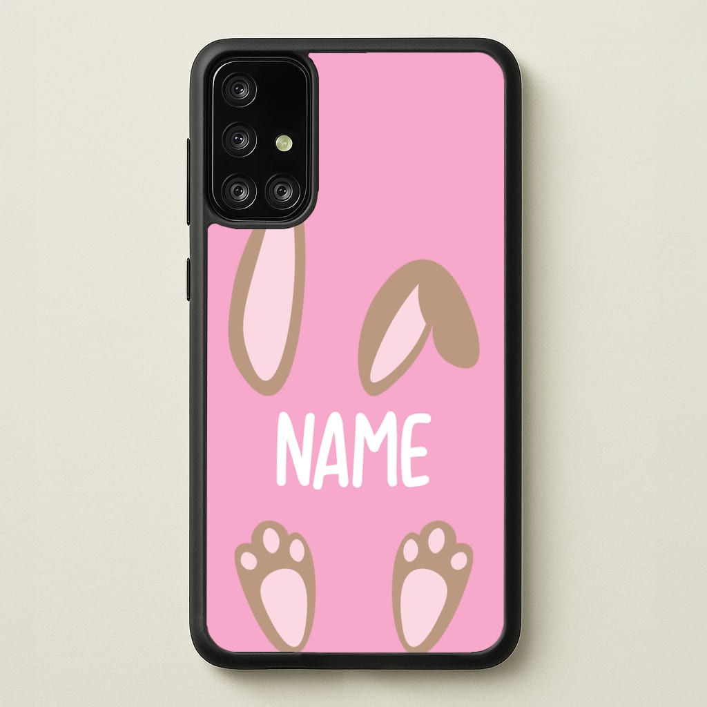 Brown Bunny Personalised - Easter Phone Case for Galaxy A71