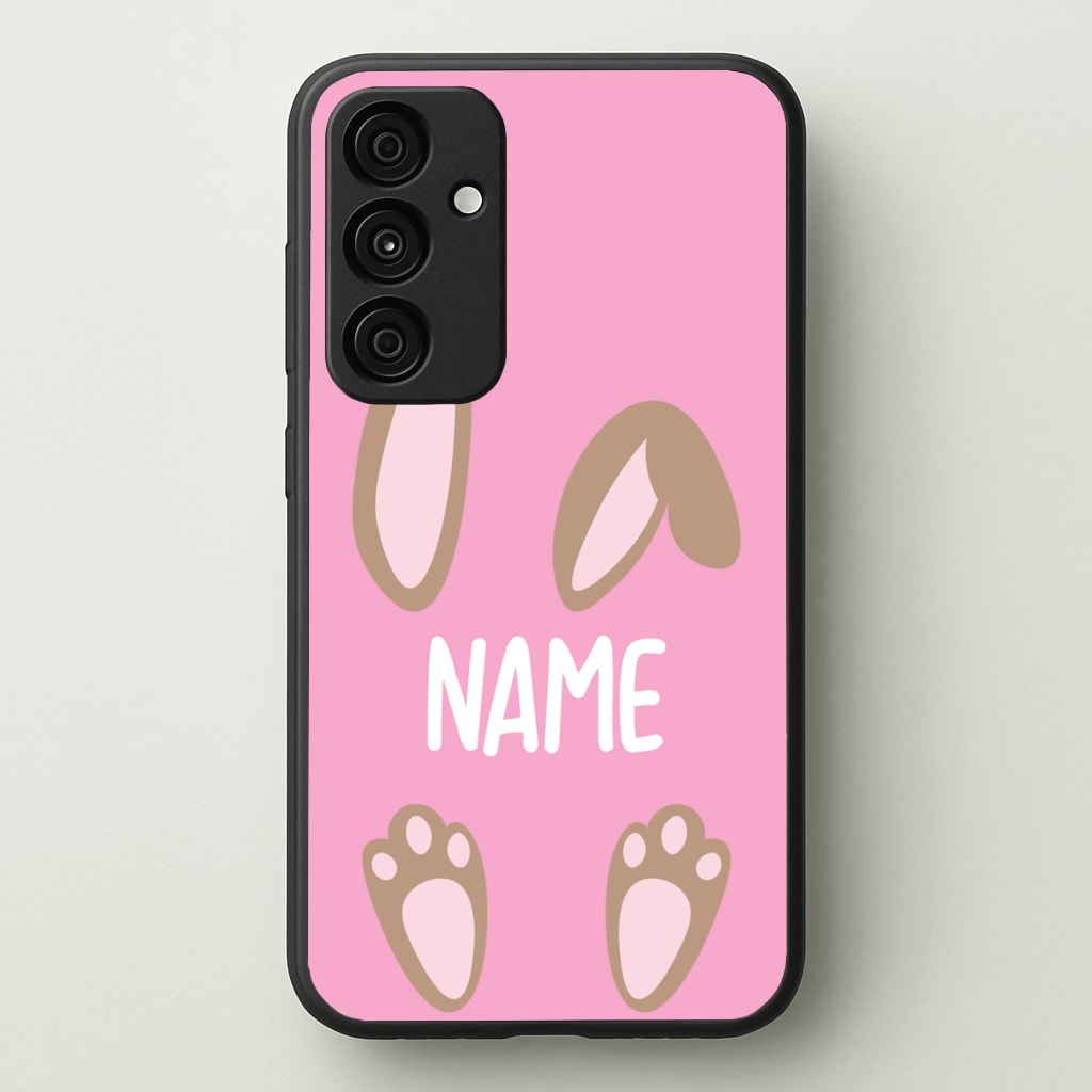 Brown Bunny Personalised - Easter Phone Case for Galaxy A55