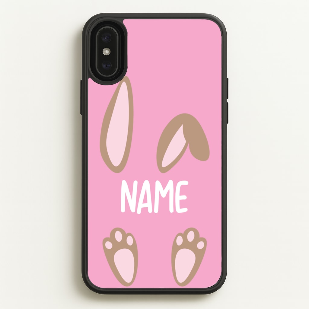 Brown Bunny Personalised - Easter Phone Case for iPhone XS Max