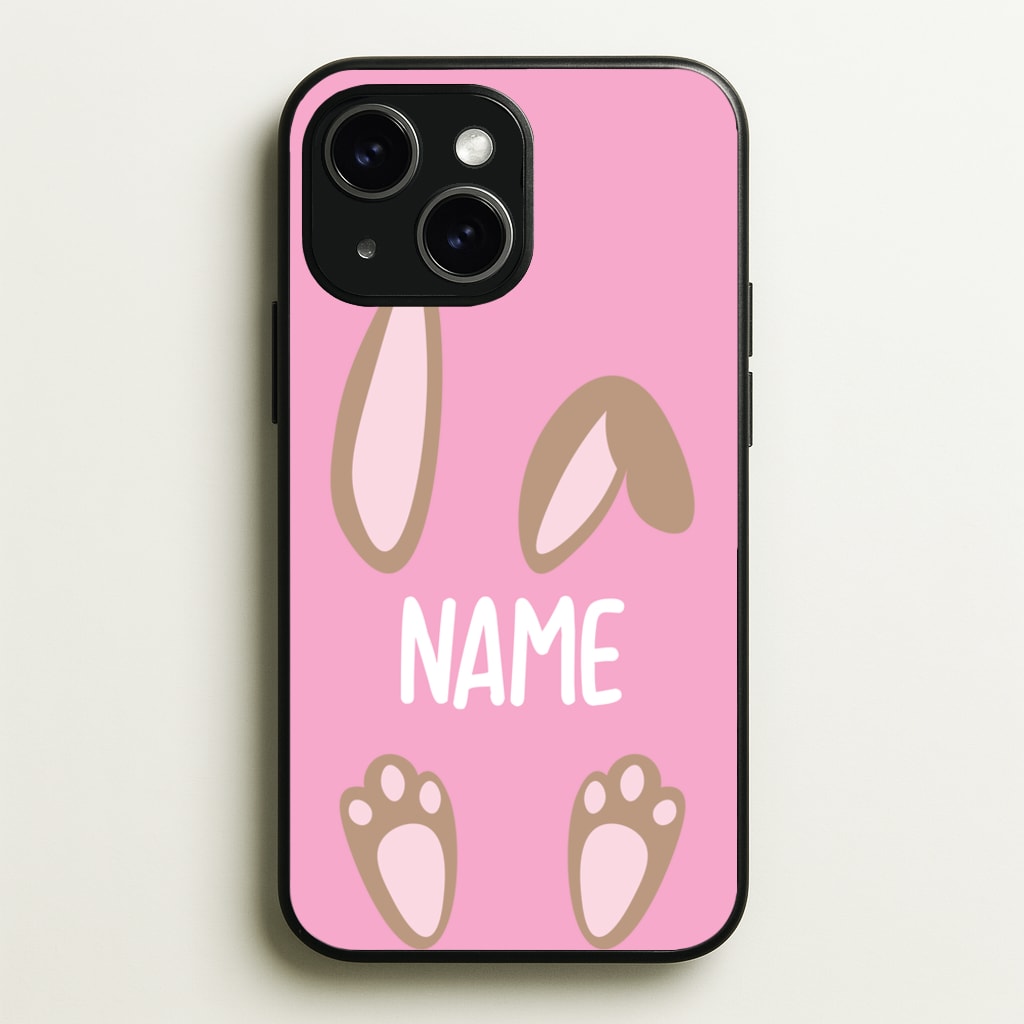 Brown Bunny Personalised - Easter Phone Case for iPhone 14
