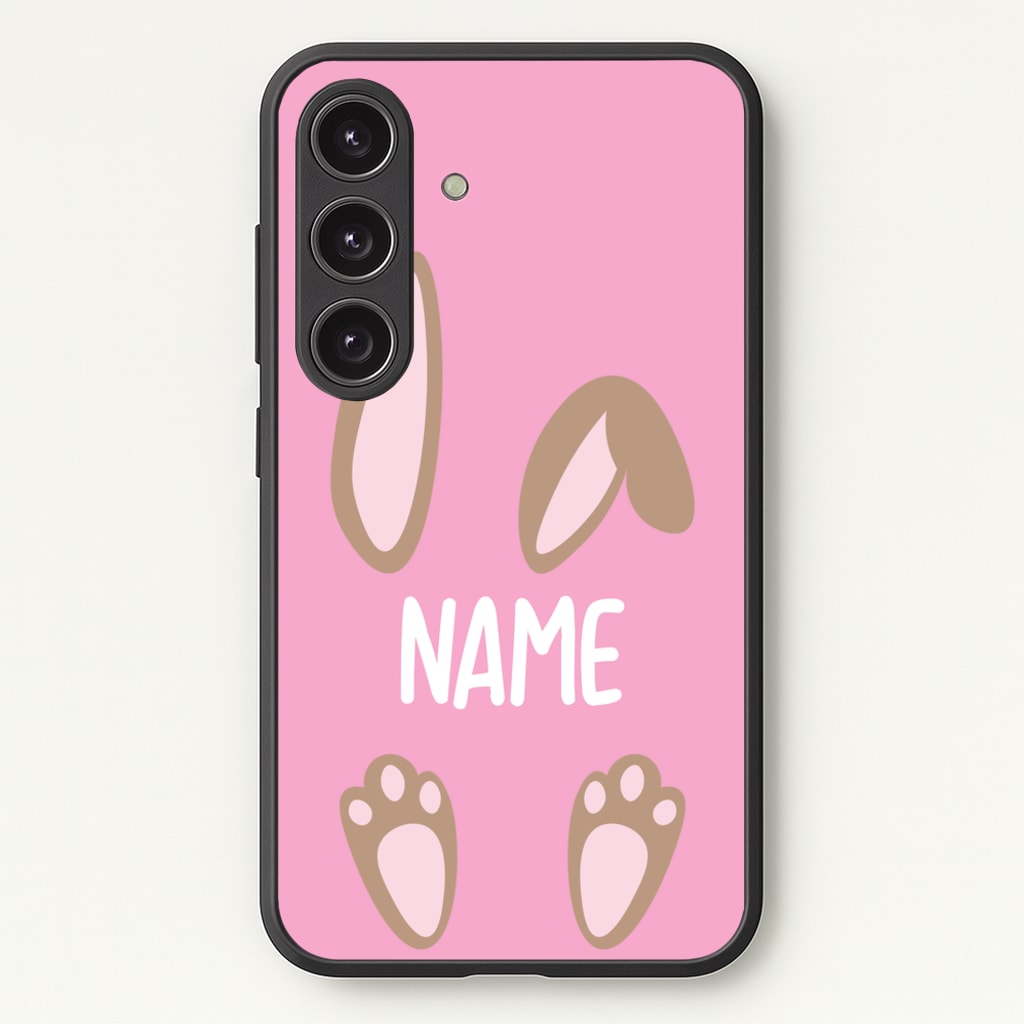 Brown Bunny Personalised - Easter Phone Case for Galaxy S24FE