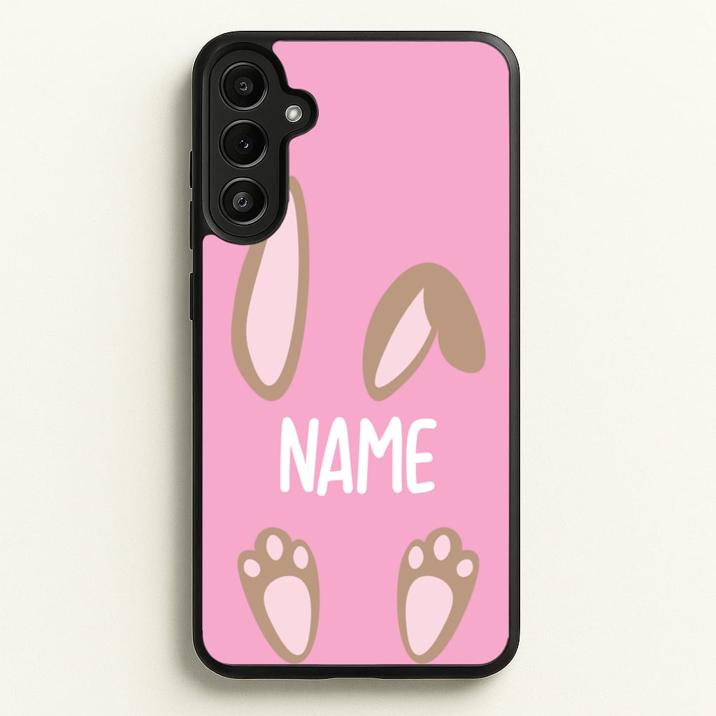 Brown Bunny Personalised - Easter Phone Case for Galaxy A34