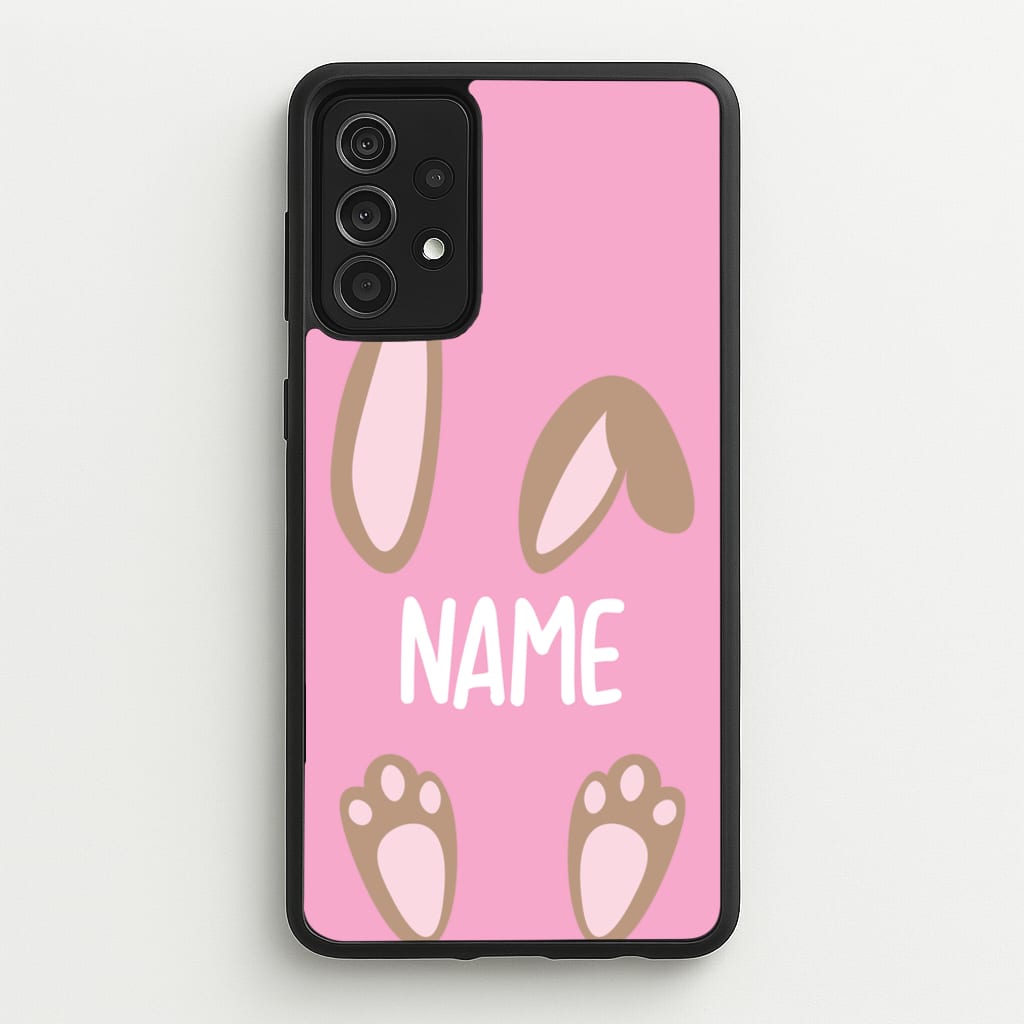 Brown Bunny Personalised - Easter Phone Case for Galaxy A52 / A52s