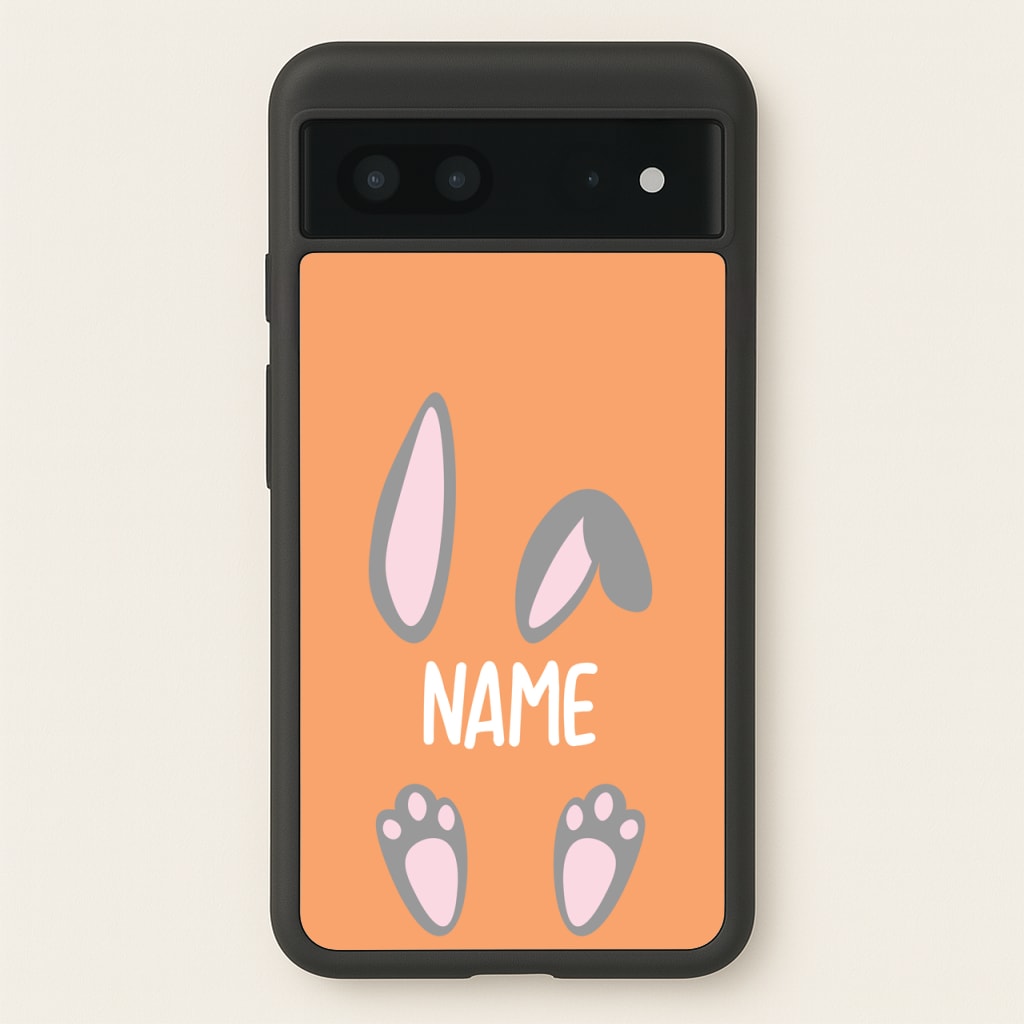 Grey Bunny Personalised - Easter Phone Case for Google Pixel 7