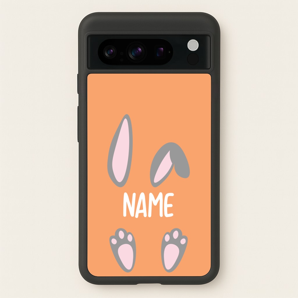 Grey Bunny Personalised - Easter Phone Case for Google Pixel 8 Pro
