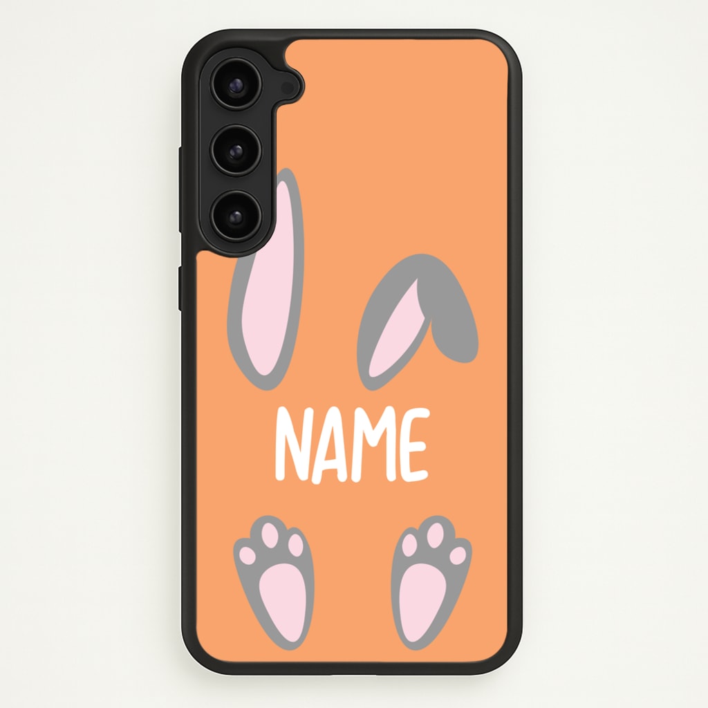 Grey Bunny Personalised - Easter Phone Case for Galaxy S23 Plus