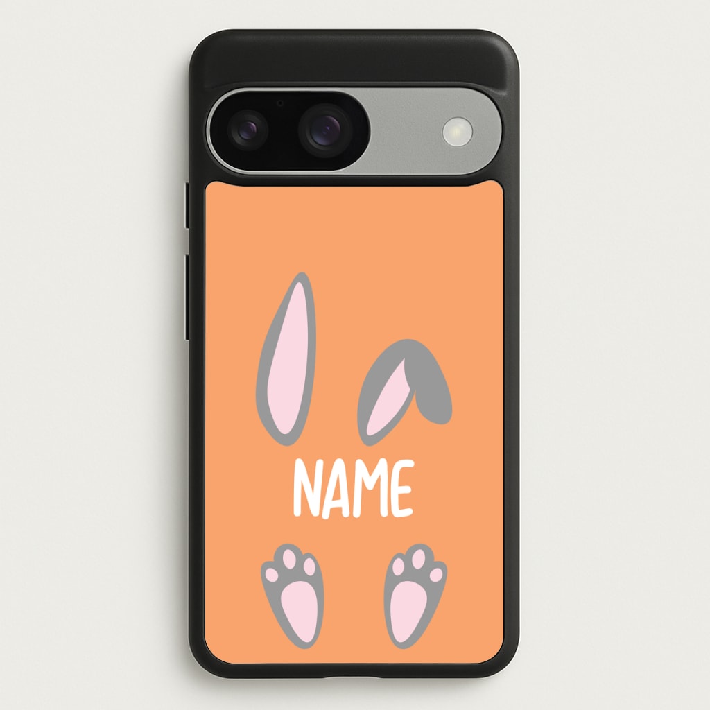 Grey Bunny Personalised - Easter Phone Case for Google Pixel 9 / 9 Pro