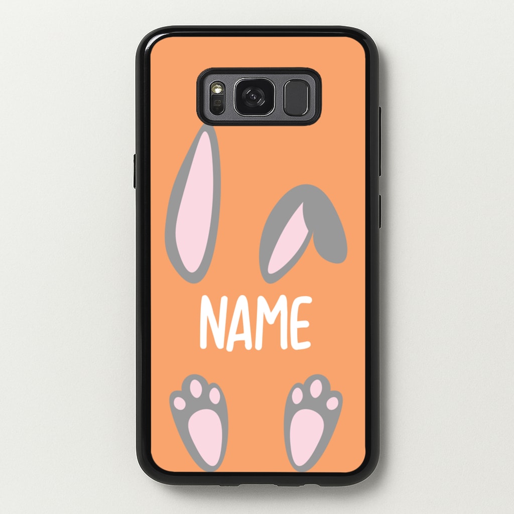 Grey Bunny Personalised - Easter Phone Case for Galaxy S8 Plus