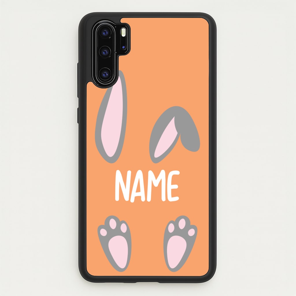 Grey Bunny Personalised - Easter Phone Case for Huawei P30 Pro
