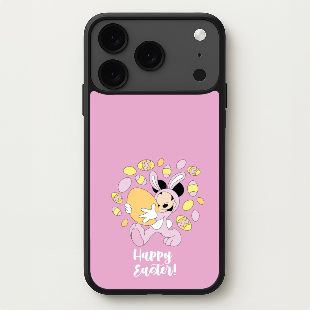 Happy Easter Pink Phone Case for iPhone 17 Pro