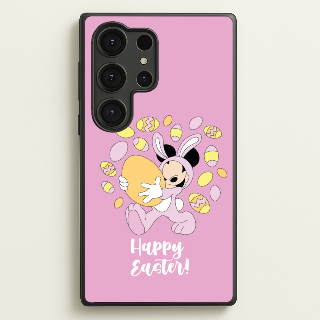 Happy Easter Pink - Easter Phone Case for Galaxy S25 Ultra