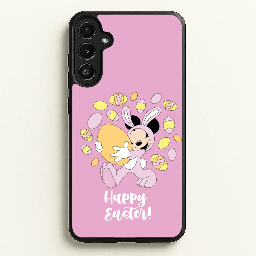 Happy Easter Pink - Easter Phone Case for Galaxy A34